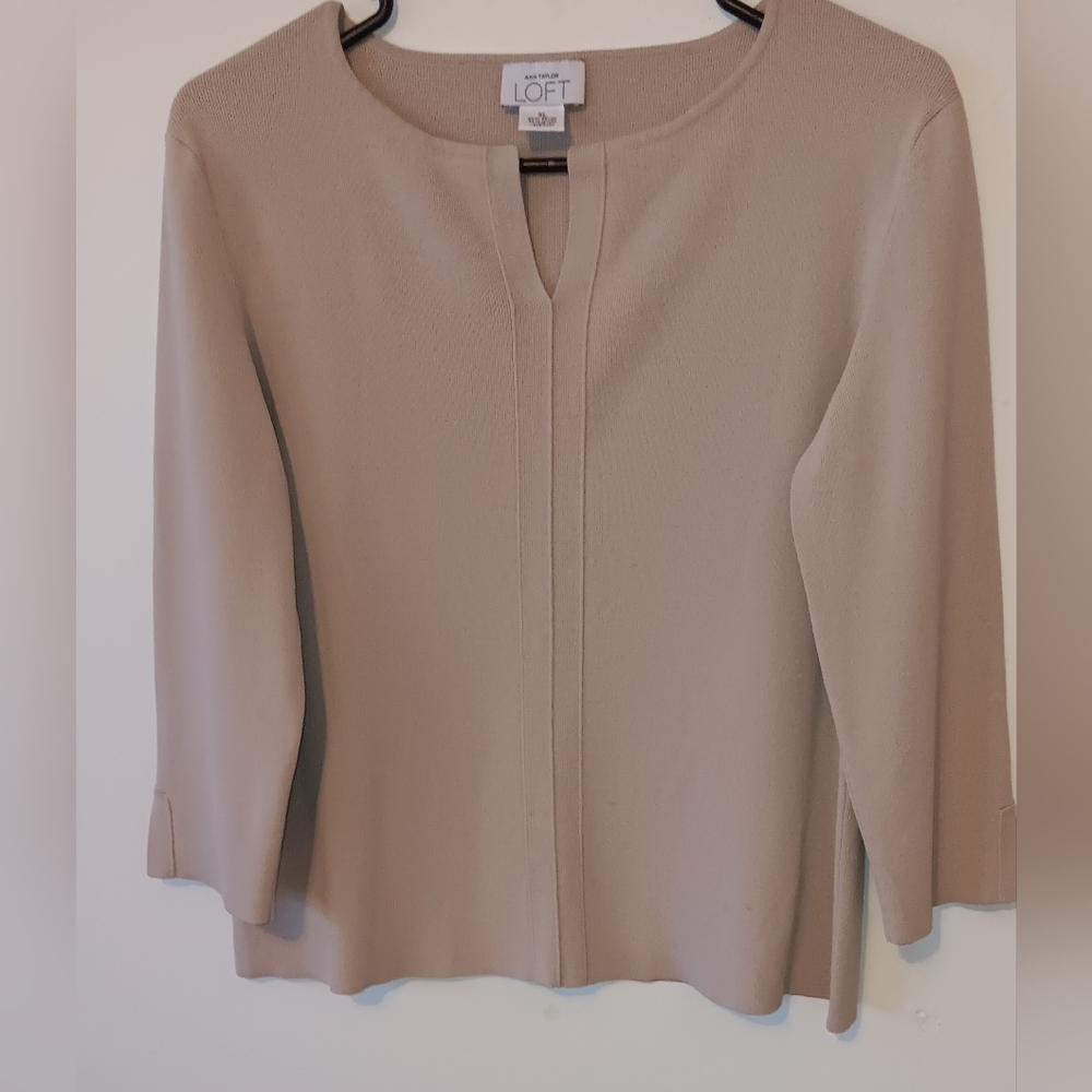 Loft Ann Taylor office shirt 3/4 Sleeve